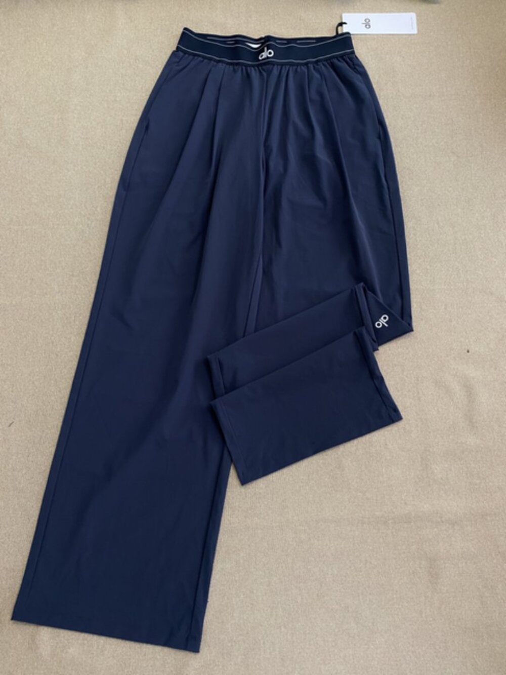 Navy Blue🚁Regular30” Inseam ALO Yoga Suit Up Trouser Straight&Wide Versatile - Picture 7 of 8
